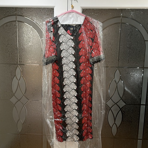Cavalli Class leopard dress with sleeve embellishments like new - Picture 7 of 12